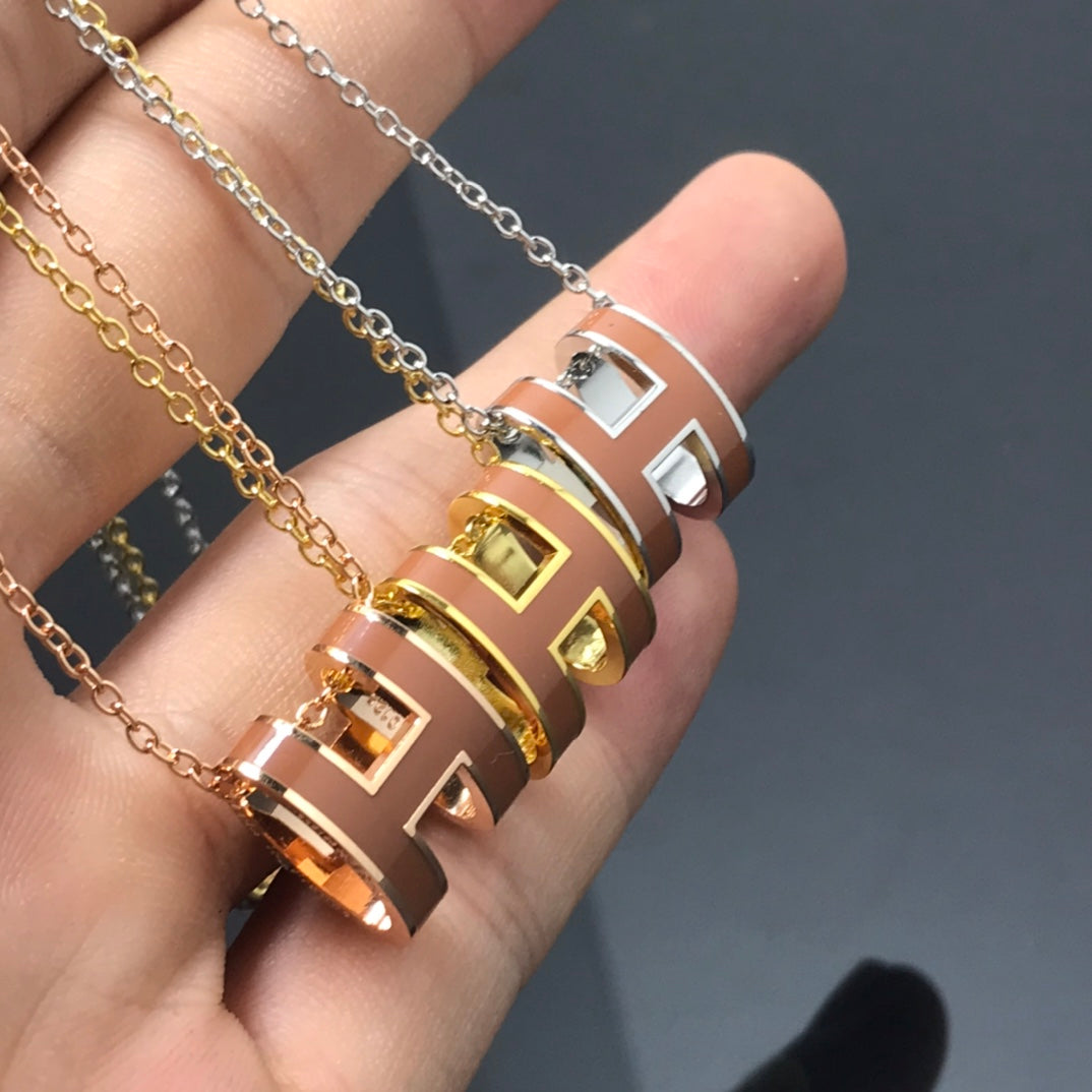[Mystic]H NECKLACE BROWN