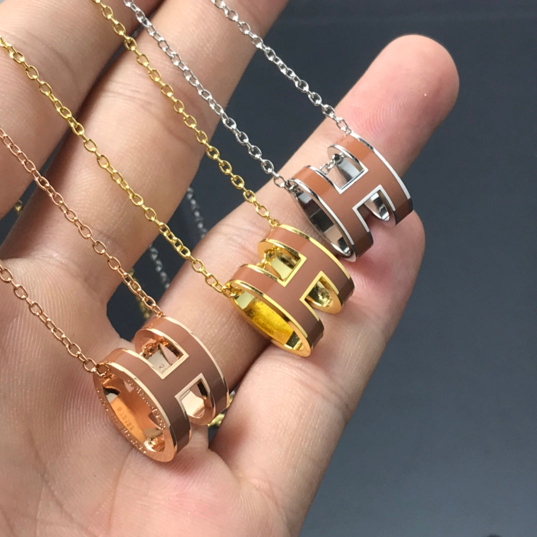 [Mystic]H NECKLACE BROWN