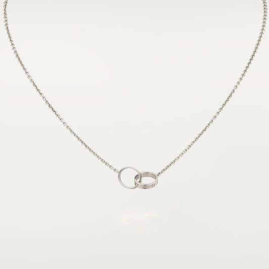 [Mystic]LOVE NECKLACE PINK GOLD AND SILVER