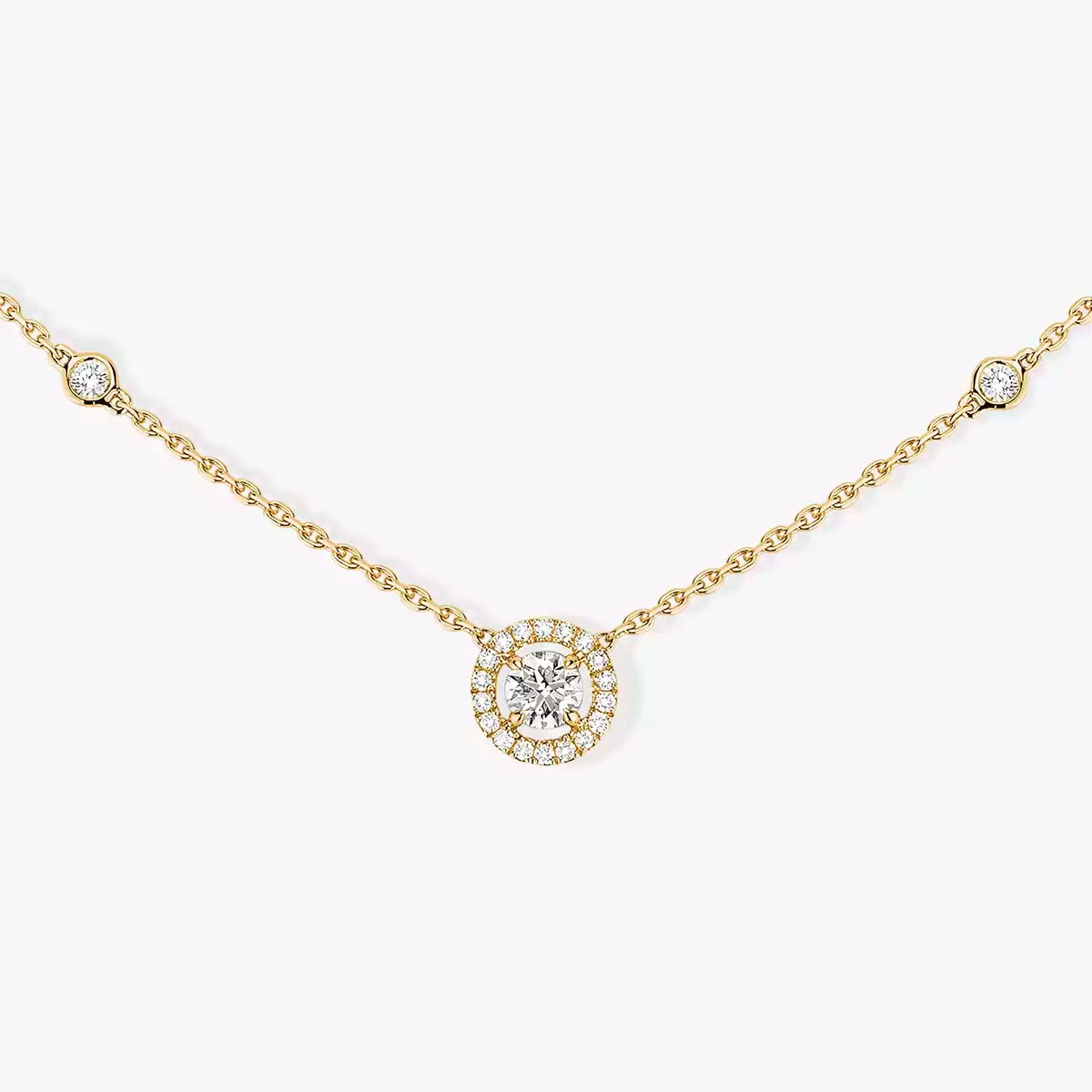 [Mystic ]Diamond Necklace 0,20ct Brilliant Shape Joy
