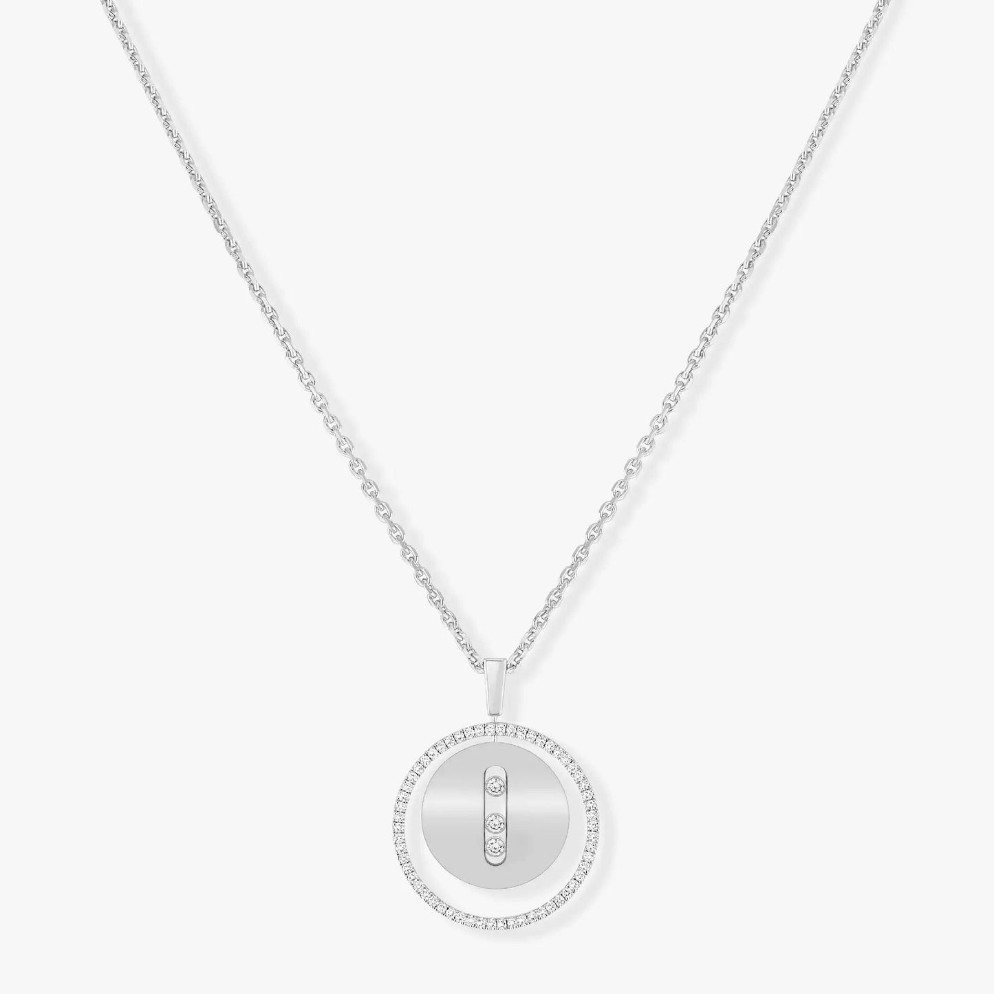 [Mystic ]Mystic MOVE MM SILVER DIAMOND NECKLACE