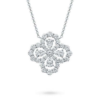 [Mystic]LOOP NECKLACE FULL MOTIF DIAMOND 16MM MULTIPLE COLORS