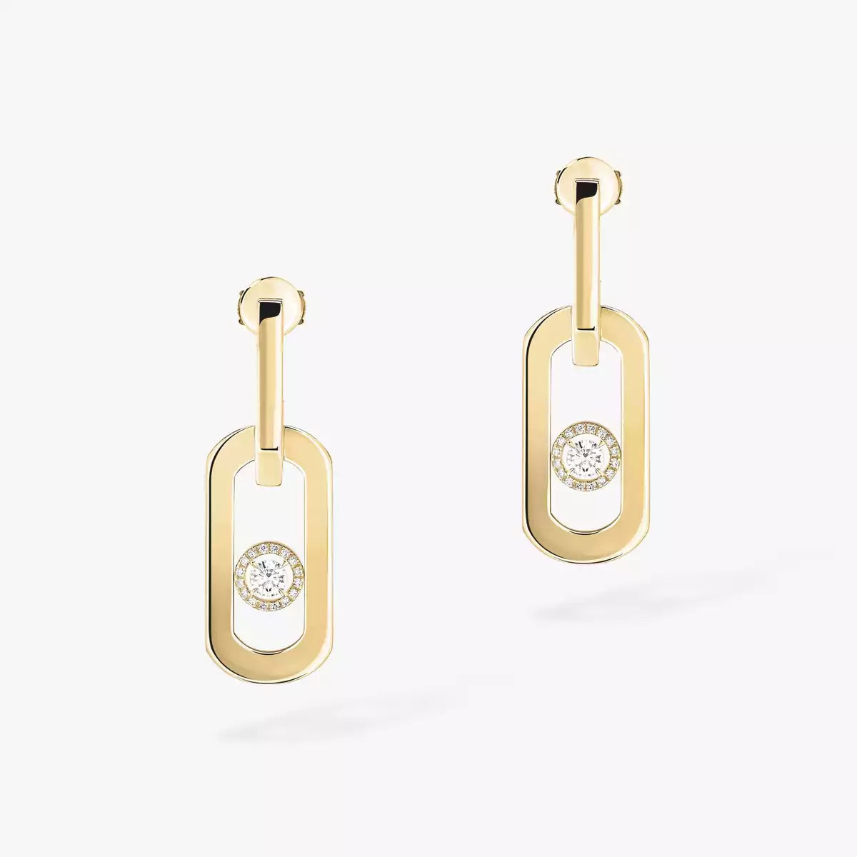 [Mystic ]So Move XL Diamond Pendant Earrings