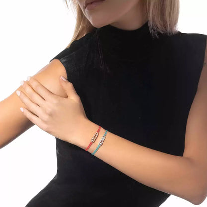 [Mystic ]MK Care(s) pink cord pavé bracelet
