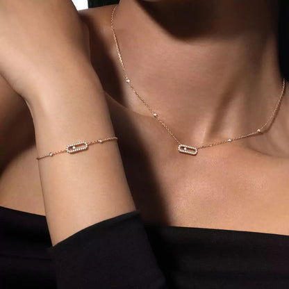 [Mystic ]Diamond Necklace Move Uno