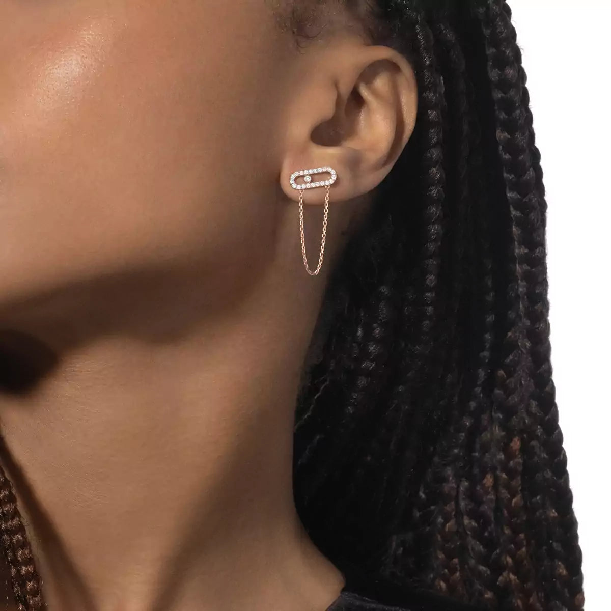 [Mystic ]Move Uno Diamond Earrings