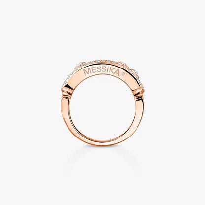 [Mystic ] Move Gold Diamond Pave_ Ring