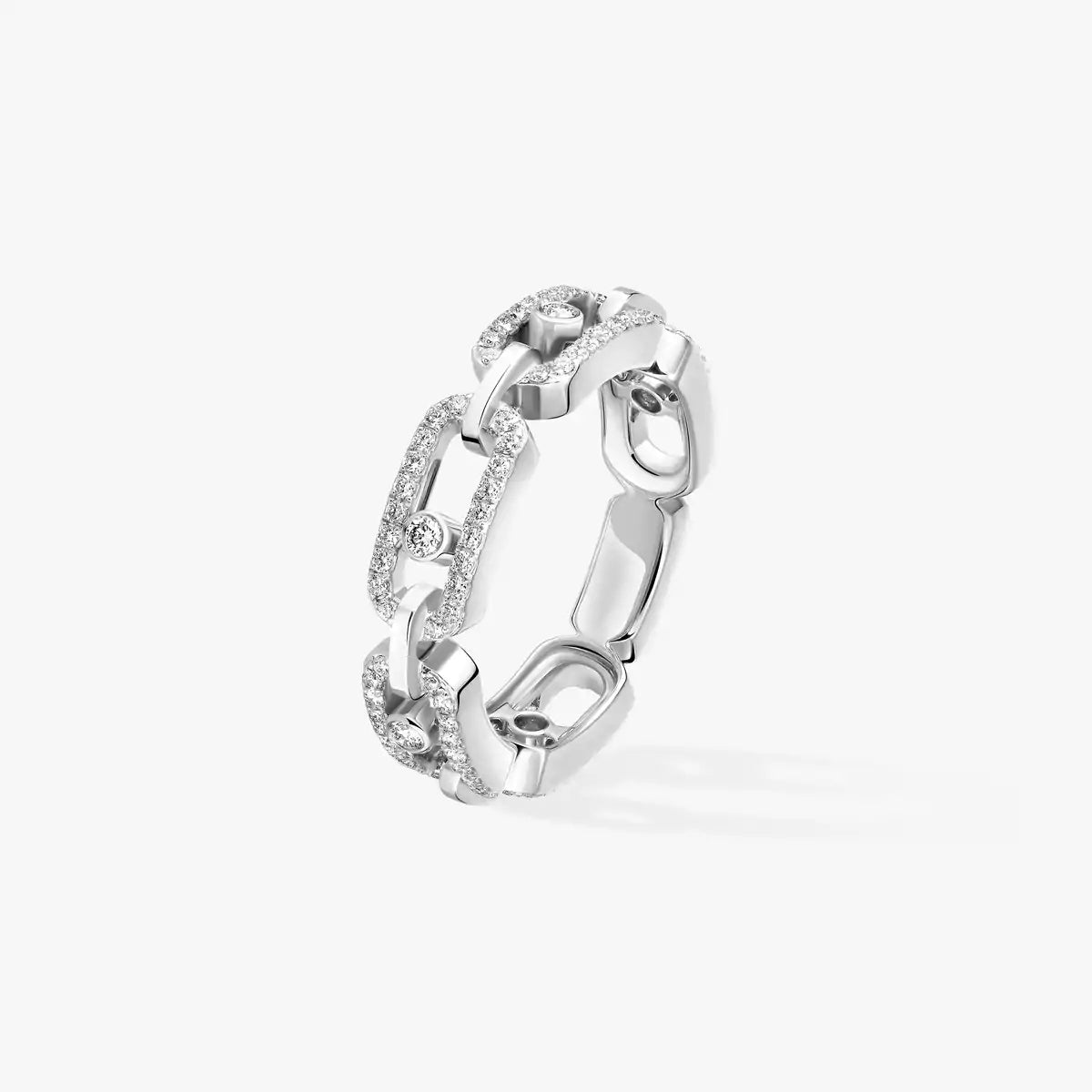 [Mystic ]Move Link Pave_-Set Diamond Ring in Gold