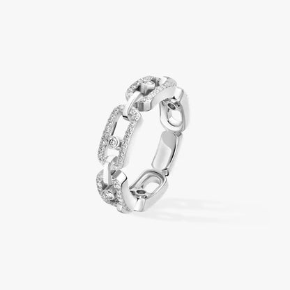 [Mystic ]Move Link Pave_-Set Diamond Ring in Gold