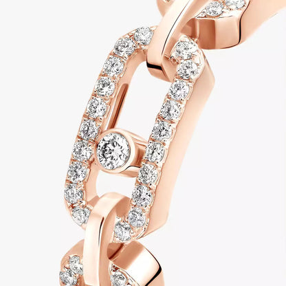 [Mystic ]Move Link Pave_-Set Diamond Ring in Gold