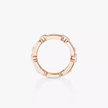 [Mystic ]Move Link Pave_-Set Diamond Ring in Gold