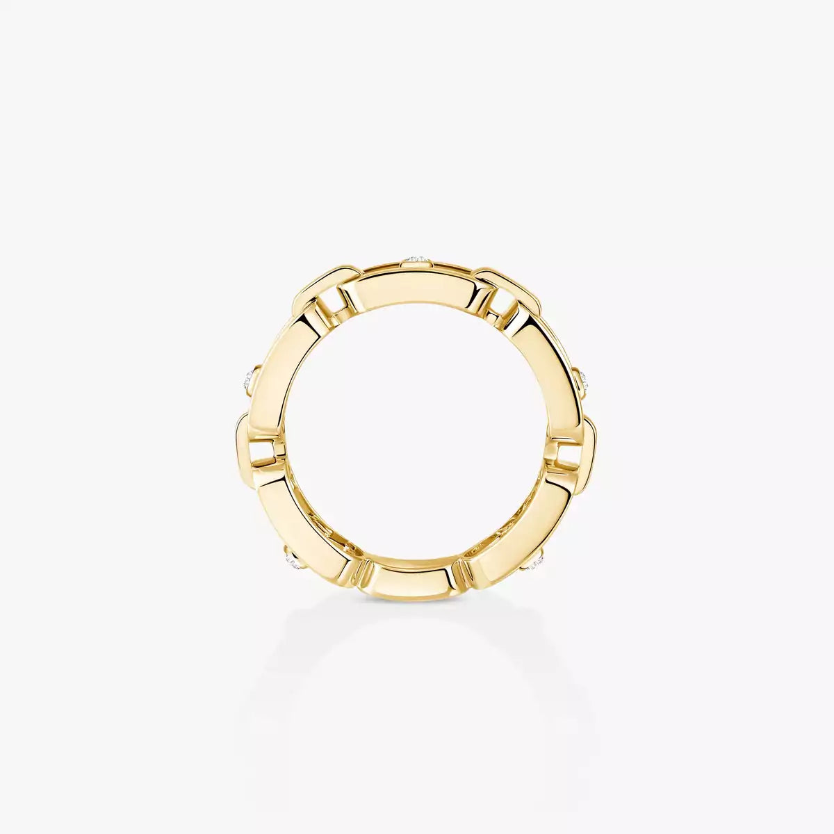 [Mystic ]Move Link Pave_-Set Diamond Ring in Gold