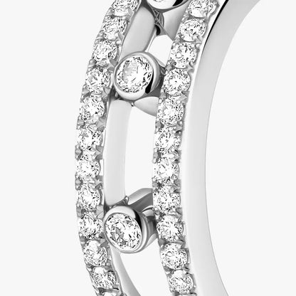 [Mystic ]Diamond Pave_ Hoop Earrings Move