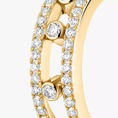 [Mystic ]Diamond Pave_ Hoop Earrings Move