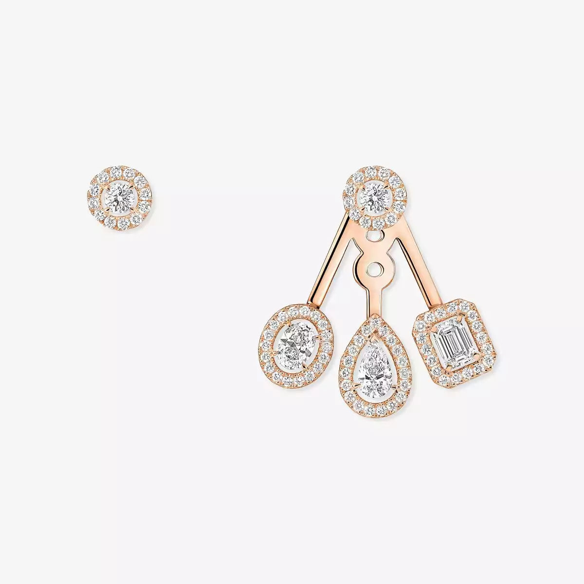 [Mystic ] My Twin Trio  Diamond Earrings