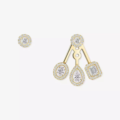 [Mystic ] My Twin Trio  Diamond Earrings