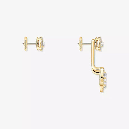 [Mystic ] My Twin Trio  Diamond Earrings