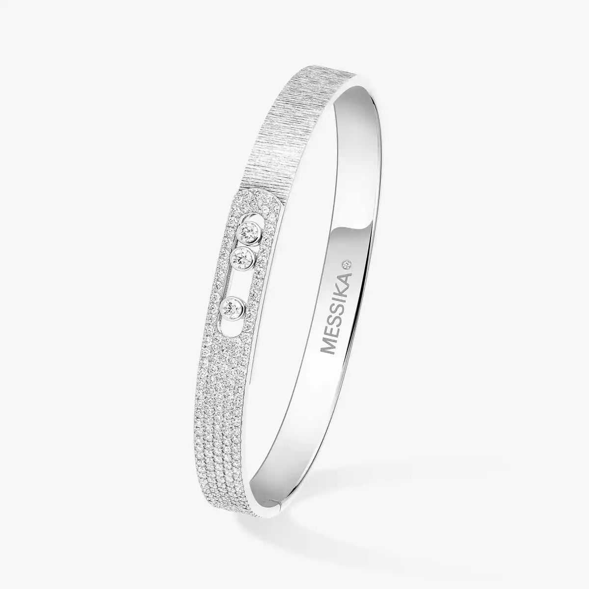 [Mystic ]Move Noa Ciselé half pavé bangle
