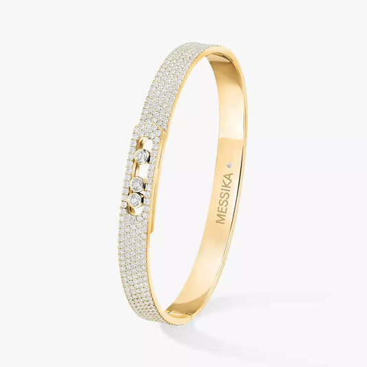 [Mystic ]Move Noa Full Pavé Diamond Bangle Bracelet