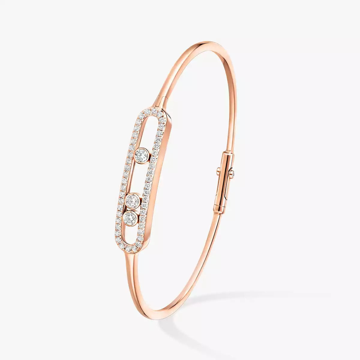 [Mystic ]Move Pavé Diamond Bangle Bracelet M