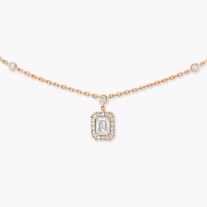 [Mystic ]My Twin Diamond Necklace in Silver
