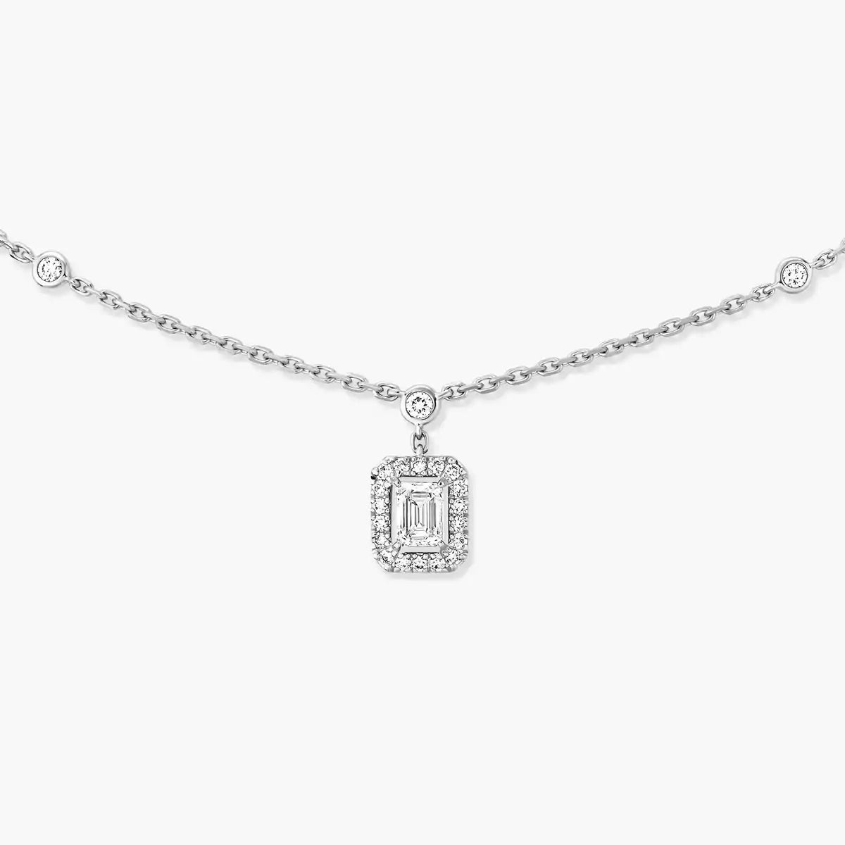 [Mystic ]My Twin Diamond Necklace in Silver