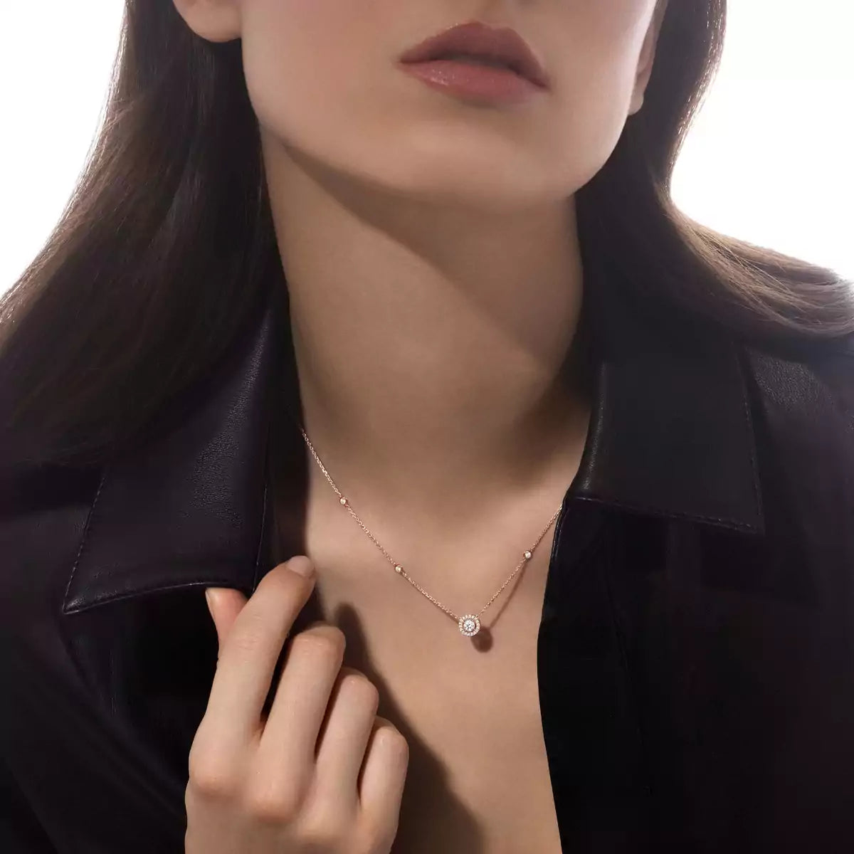 [Mystic ]Diamond Necklace 0,20ct Brilliant Shape Joy