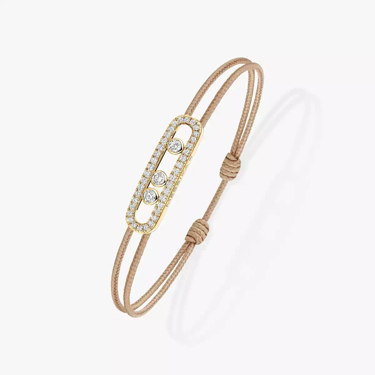 [Mystic ]MK Care(s) pink cord pavé bracelet