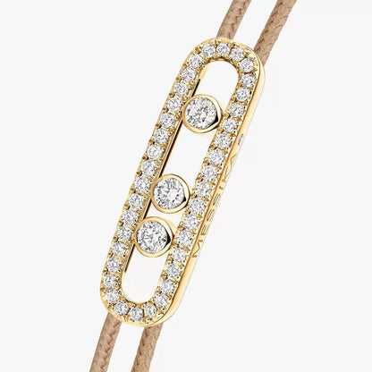 [Mystic ]MK Care(s) pink cord pavé bracelet