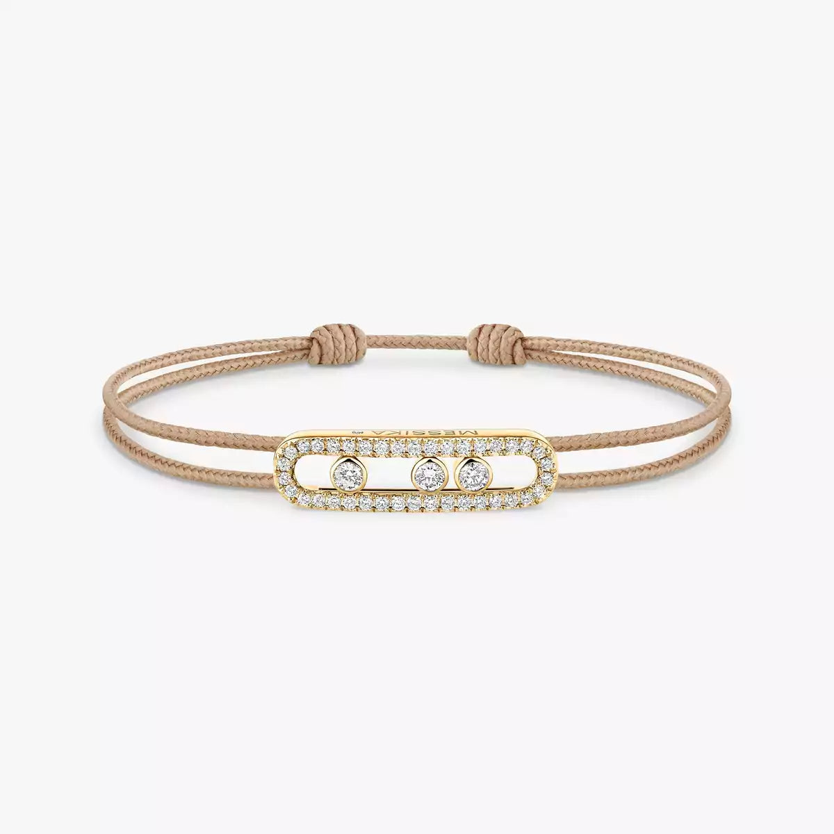 [Mystic ]MK Care(s) pink cord pavé bracelet