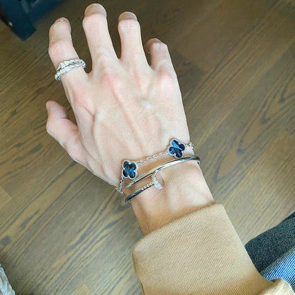 [Mystic]CLOVER 5 MOTIF PIETERSITE BRACELET COLLECTION