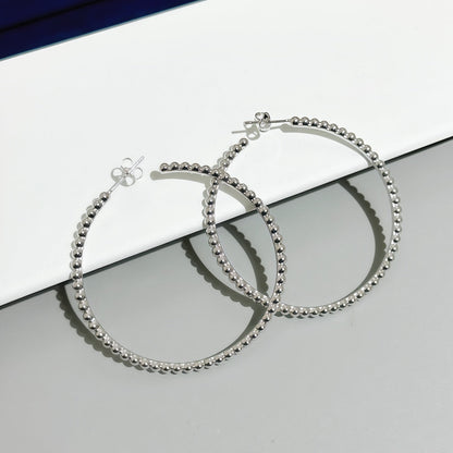 [Mystic ] SMOOTH BEAD STUD EARRINGS