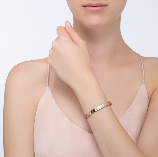 [Mystic]LOVE BRACELET 6.1MM 4 DIAMONDS