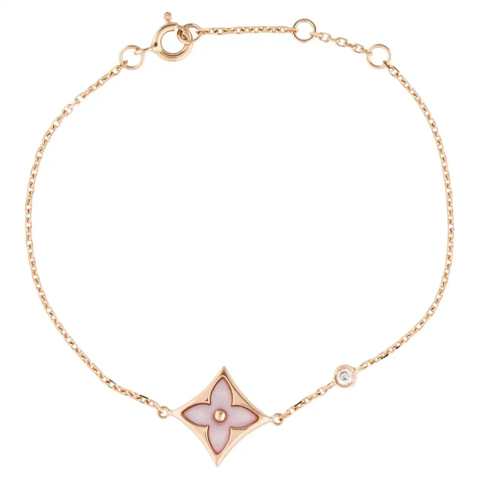 [Mystic]STAR 1 DIAMOND PINK GOLD BRACELET