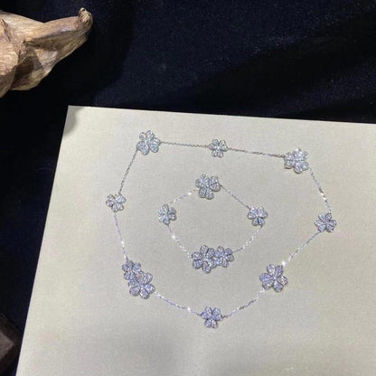 [Mystic]FRIVOLE SILVER 5 FLOWERS BRACELET