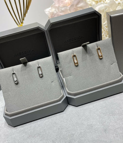 [Mystic ]MOVE UNO SMALL 1 DIAMOND EARRINGS